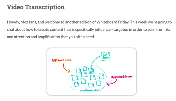 Moz tillhandahåller en fullständig videotranskription för Whiteboard Friday.