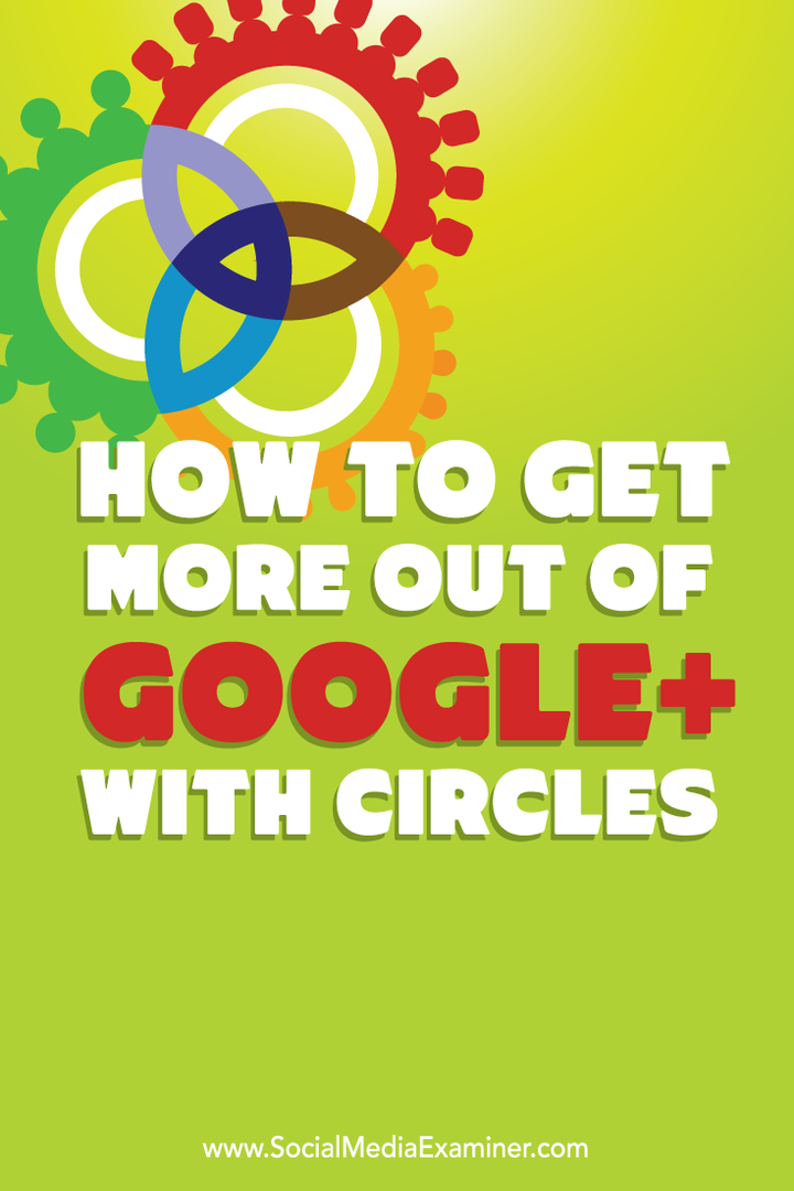 hur man får ut mer av google + med cirklar