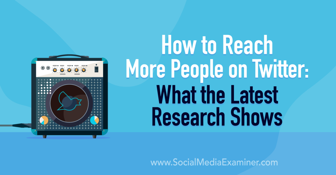 Hur man når fler människor på Twitter: Vad den senaste forskningen visar på Social Media Examiner