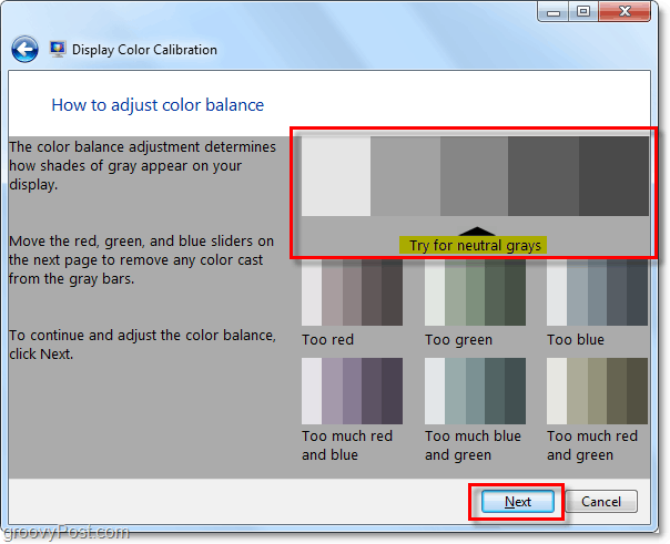 nuetrala färger för windows 7 visas i exemplet, försök att matcha dem