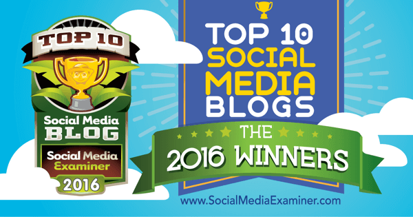 2016 topp tio sociala medier bloggtävling