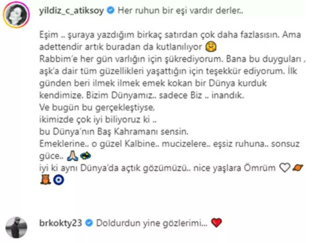 Så här firade Yıldız Çağrı Atiksoy Berk Oktays födelsedag