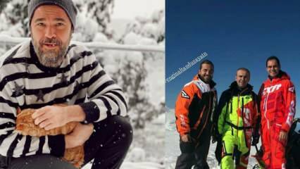 Engin Altan Düzyatan åkte på vintersemester med sin familj och sina vänner!