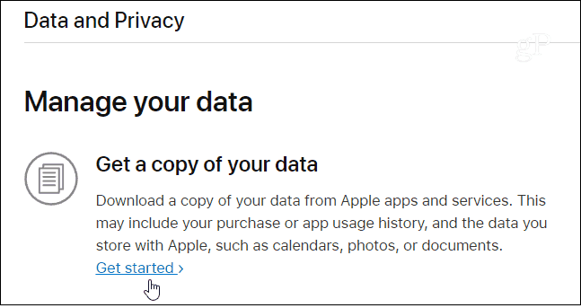 Skaffa en kopia av Apple Data