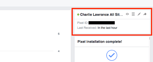 Hitta ditt pixel-ID i din Facebook Ads Manager.