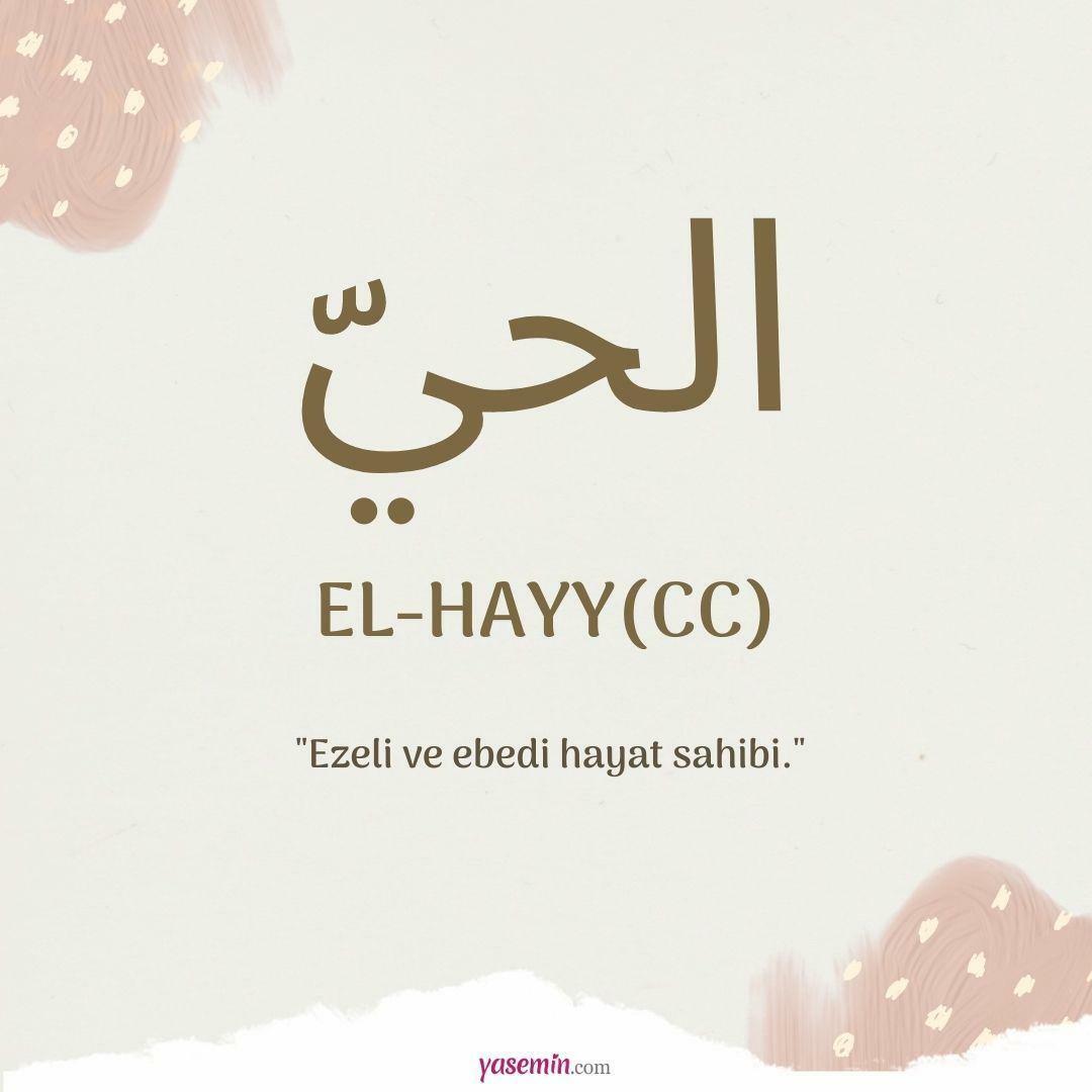 Vad betyder al-Hayy (c.c)?