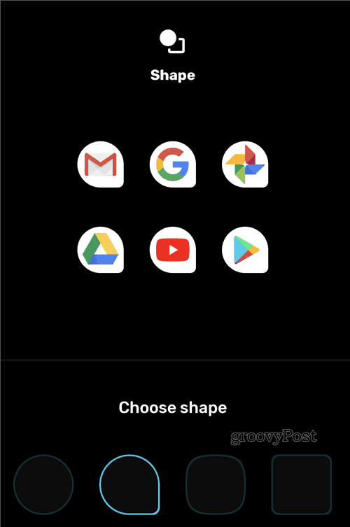 Google Pixel Style-menyikonen