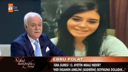 Ebru Polat ansluten till Nihat Hatipoğlu-programmet