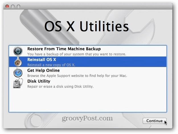 OS X-verktyg