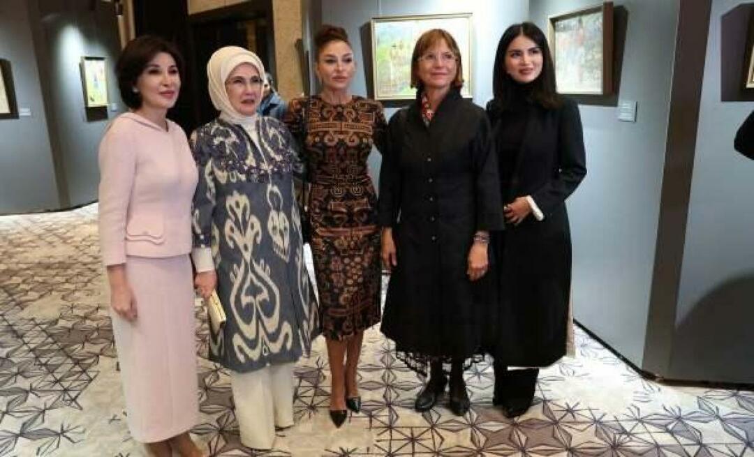 Emine Erdogans besök i Samarkand! Besökte utställningen Colours of Uzbekistan