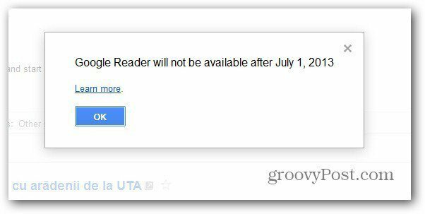Google Reader stänger i juli: Exportera dina flödesdata