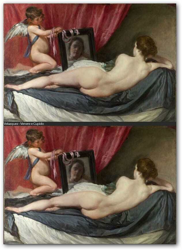 Photoshopping av berömd konst Venus