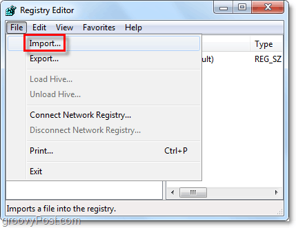 registerimport i Windows 7 och Vista