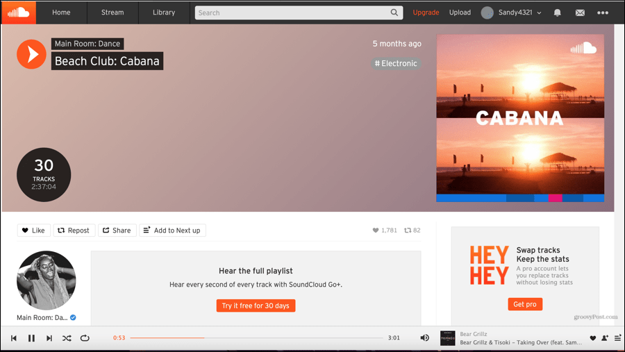 SoundCloud Online lyssnande