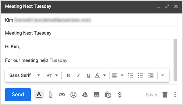 Gmail Smart Compose använder förutsägbar text för att hjälpa dig att skriva e-post snabbt.