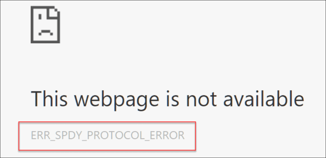 Åtgärda ERR_SPDY_PROTOCOL_ERROR i Chrome