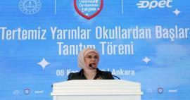 Emine Erdoğan deltog i kampanjprogrammet 