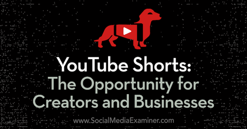 YouTube Shorts: Möjligheten för skapare och företag: Social Media Examiner