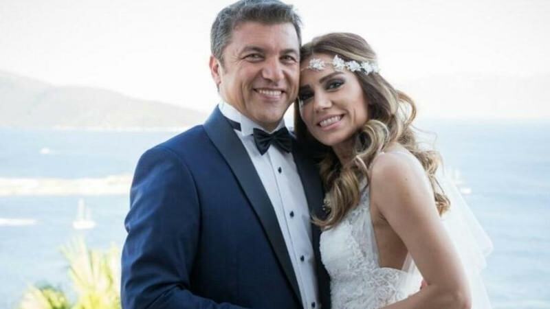 Ismail Küçükkaya och Eda Demirci när de gifte sig 