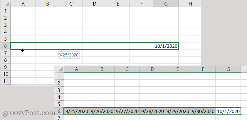 Excel AutoFyll datum bakåt