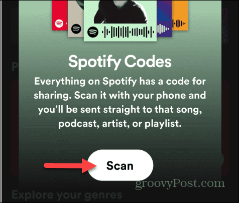 Skapa och skanna Spotify-koder