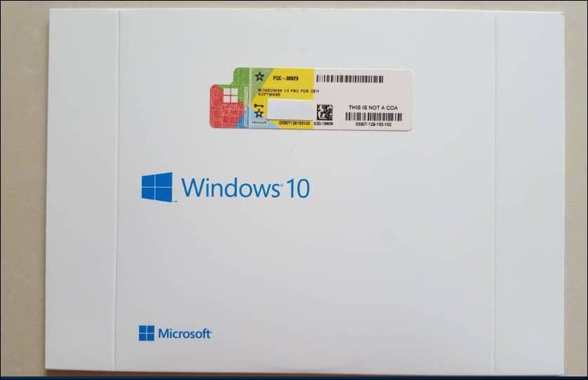 OEM-systembyggare Windows 10 produktnyckel