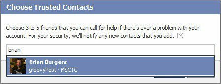 facebook lägg till betrodda kontakter