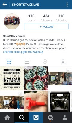 Du kan utveckla en stor närvaro på Instagram genom att använda länken i din bio för att ansluta till en målsida, samla leads, marknadsföra din e-handelswebbplats, få prenumeranter på din blogg, samla in poster för en giveaway, etc.