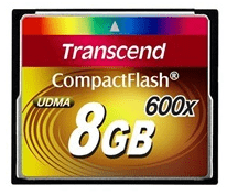 Transcend CompactFlash 8 GB minneskort