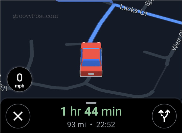 Google Maps bilsymbol röd