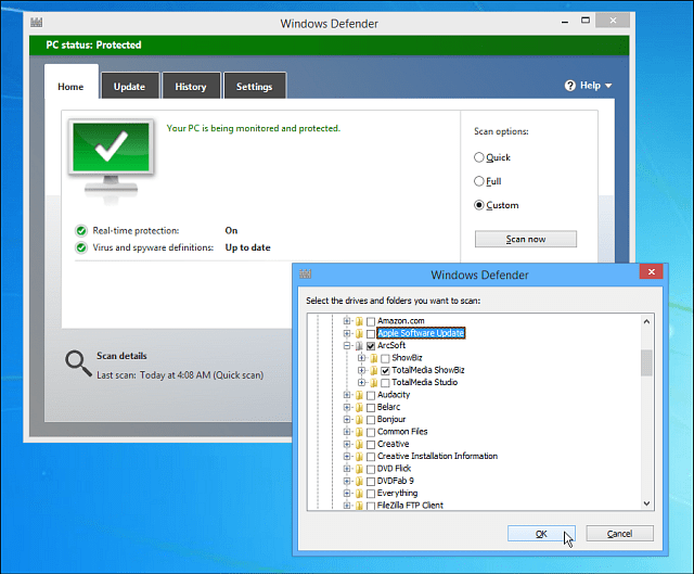 Windows 8.1 Tips: Lägg till Windows Defender i snabbmenyn