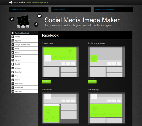app för sociala medier bildtillverkare