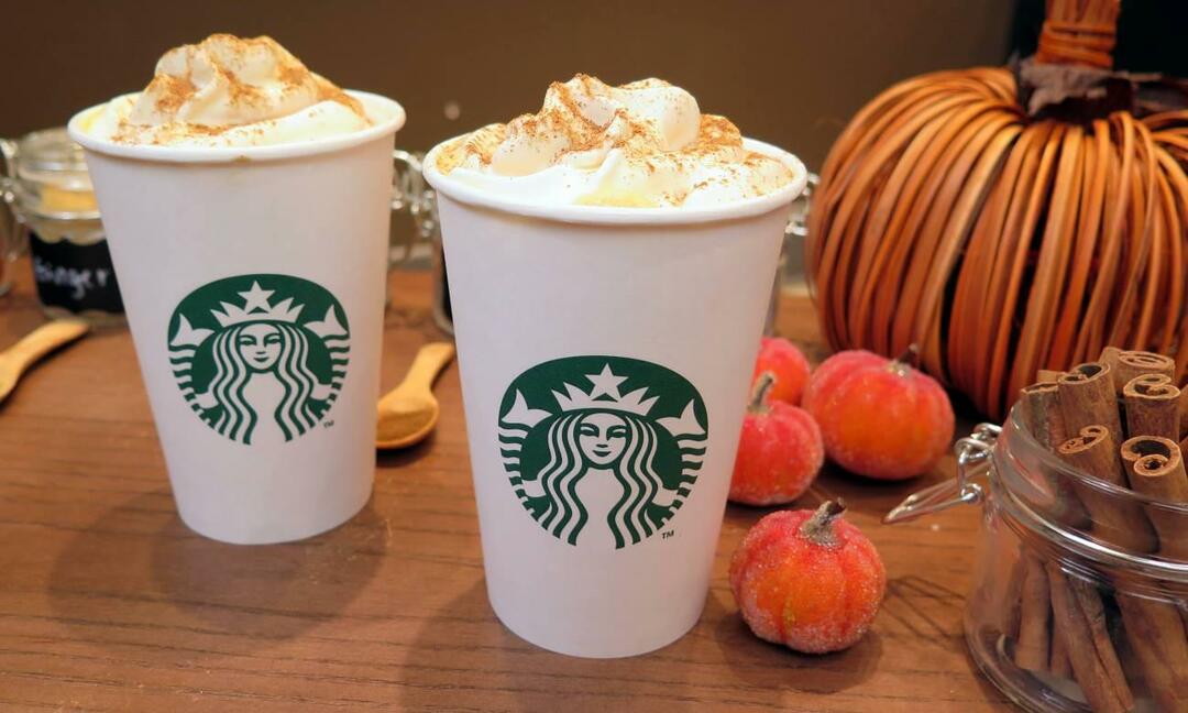 Hur många kalorier i Pumpkin spice latte? Får pumpa latte dig att gå upp i vikt? Starbucks Pumpkin spice latte