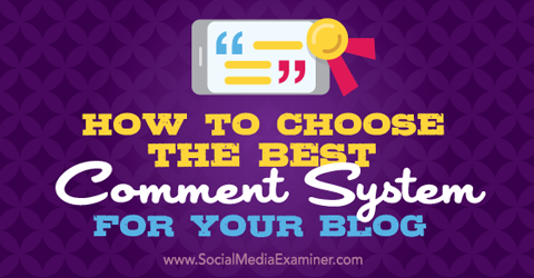 välj ett kommentarsystem för din blogg
