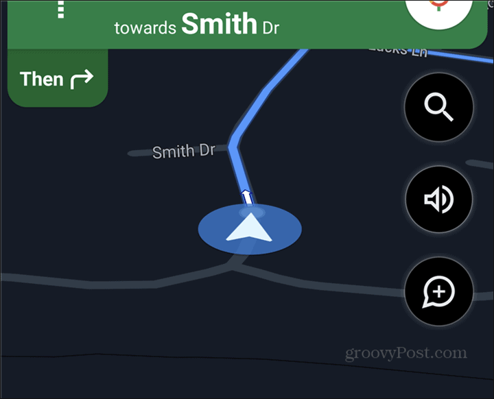 Google Maps bil symbol navigera