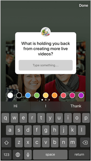 Lägg till frågor klistermärken till dina Instagram-berättelser för att undersöka din publik på ett diskret sätt.