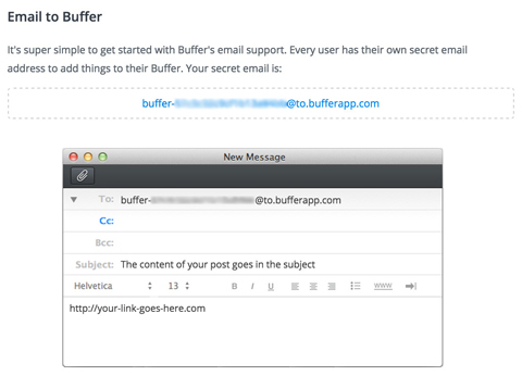 skapa ett buffert-e-postmeddelande