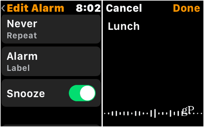 4 Redigera Apple Watch Alarm Etikett