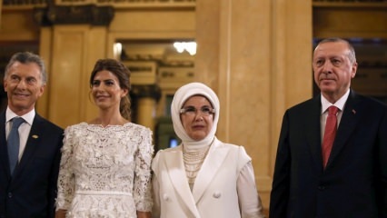 First Lady Erdoğan välkomnade vid Argentina G20-toppmötet
