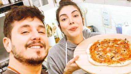 Deniz Baysal, piga, och hennes man gjorde pizza hemma!