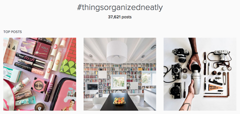 sakerorganiserade snyggt hashtag bilder på instagram