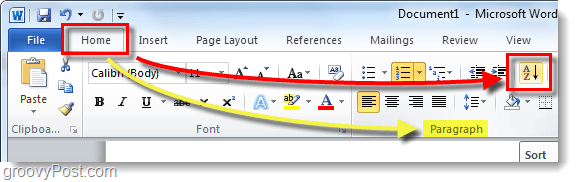 Hur man sorterar Microsoft Word-listor alfabetiskt