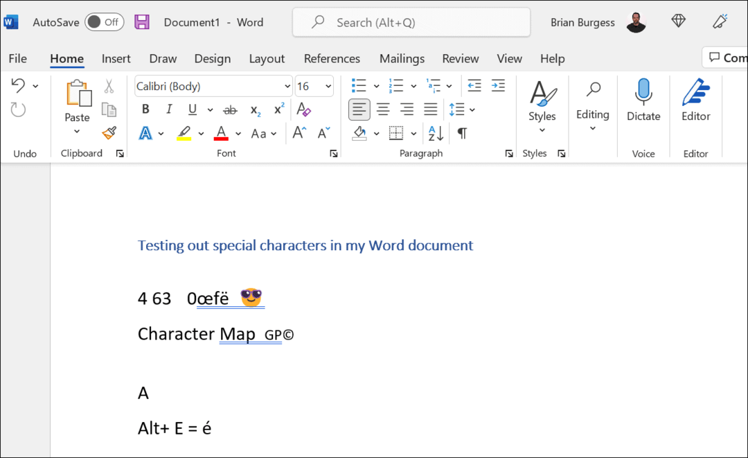 skriv specialtecken i Windows 11