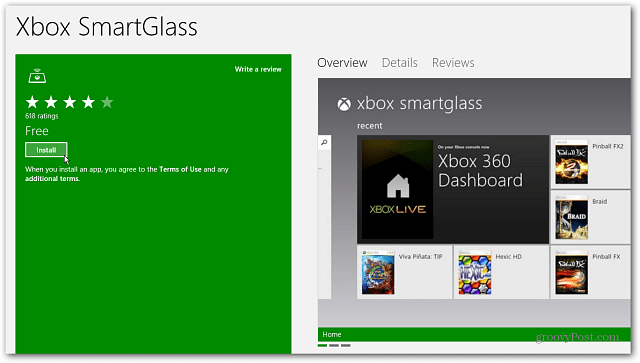 Installera Xbox SmartGlass