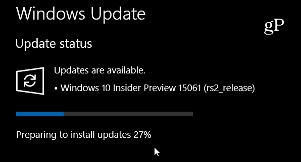 Windows 10 Insider Build 15061 är den tredje PC-förhandsgranskningen denna vecka