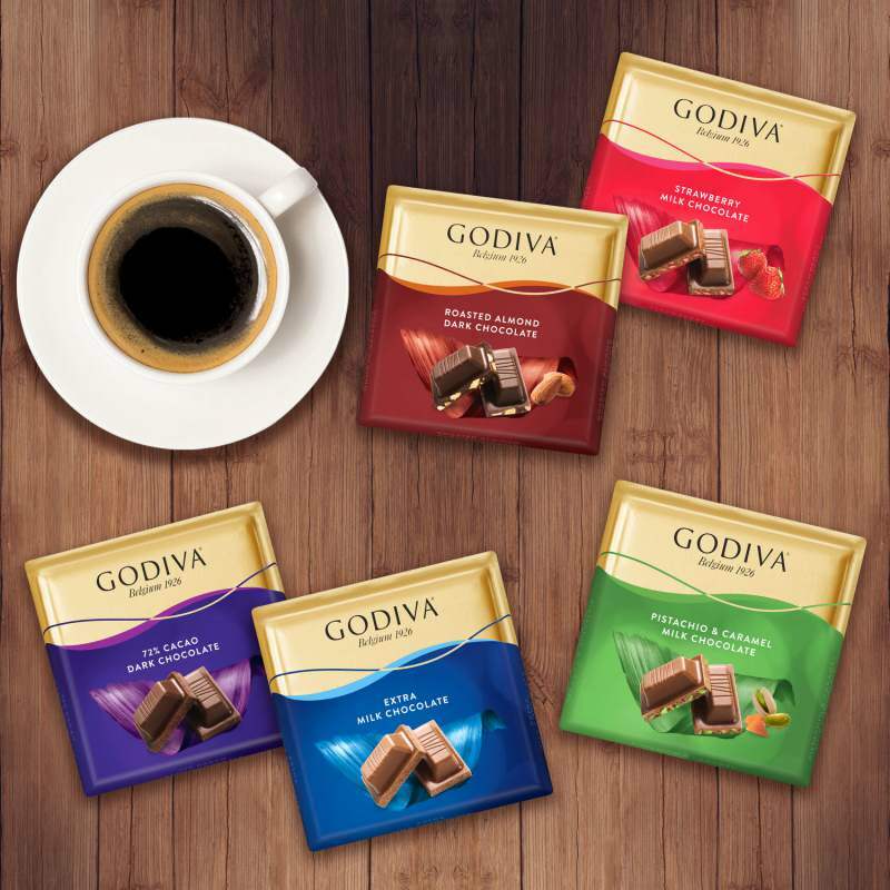 Nya "Square Chocolates" av Godiva