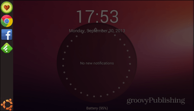 Ubuntu Lockscreen-sidofältet