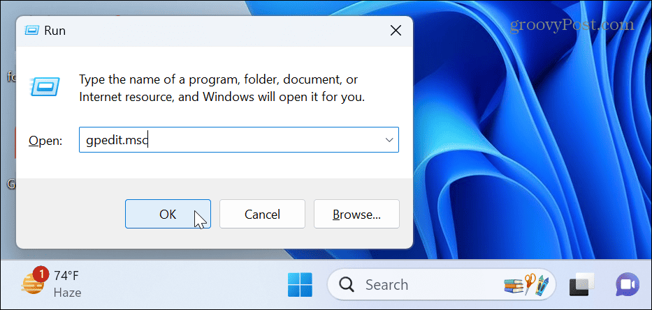 Inaktivera Task Manager på Windows 11