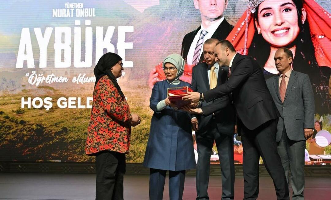 Premiären av filmen Aybüke I Became a Teacher ägde rum under medverkan av president Erdoğan!
