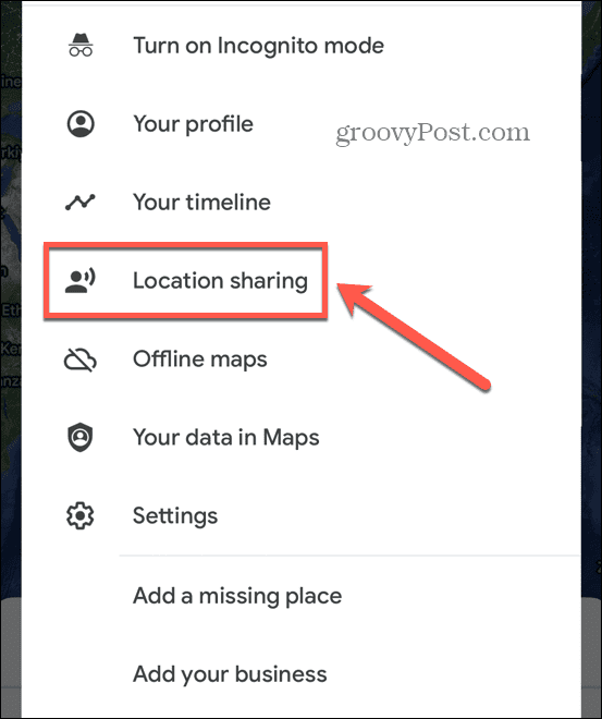 google maps platsdelning